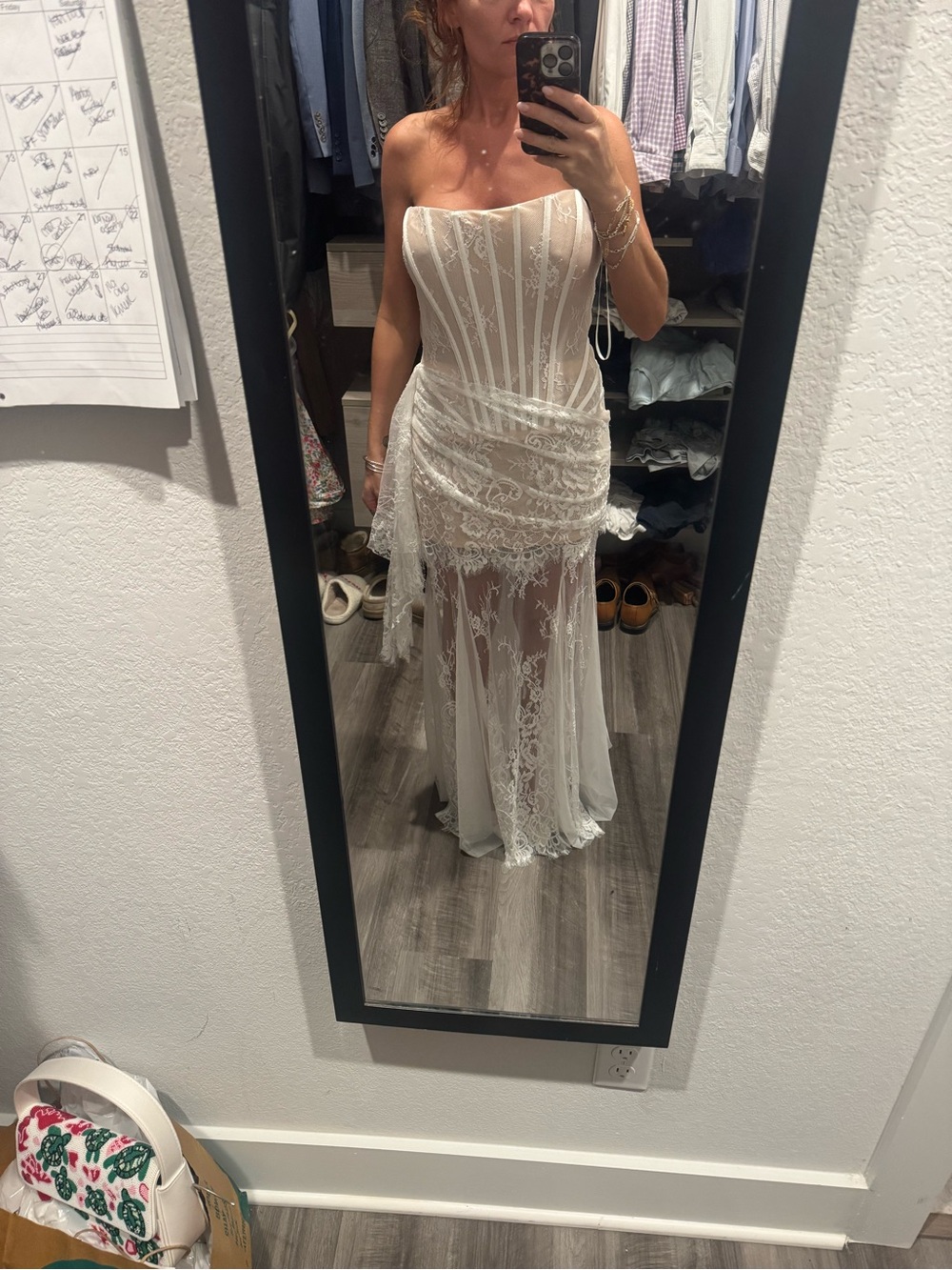 Miss rosier Margherita White Floral Lace Dress & Skirt Set - Picture 7 of 12